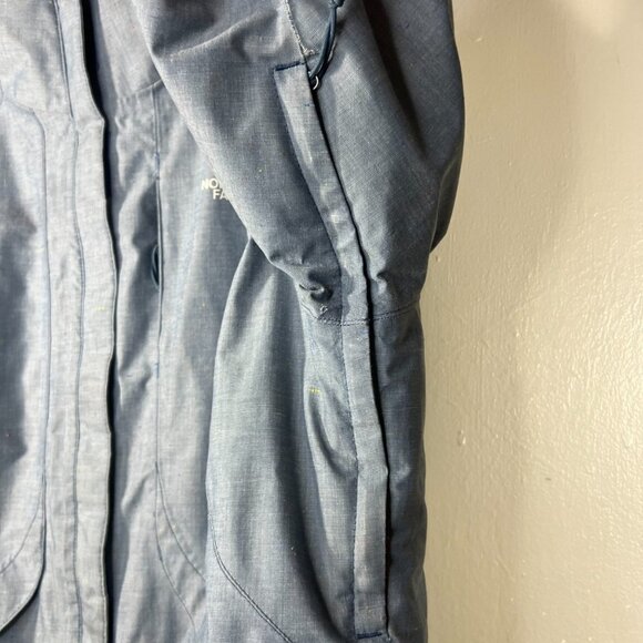 The North Face Jacket Womens XL Fleece sherpa Blue Dryvent Inlux Parka Rain Coat - Picture 7 of 9